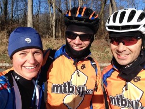 Sunday winter ride - MTBNJ - Utah Joe, Eric Oisi, Kristine Contento-Angell