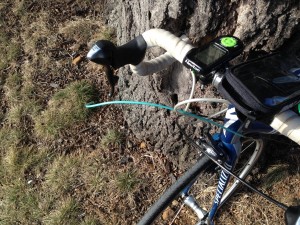 Kristine Contento-Angell road bike snapped cable
