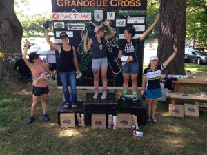 Kristine Contento Angell podium